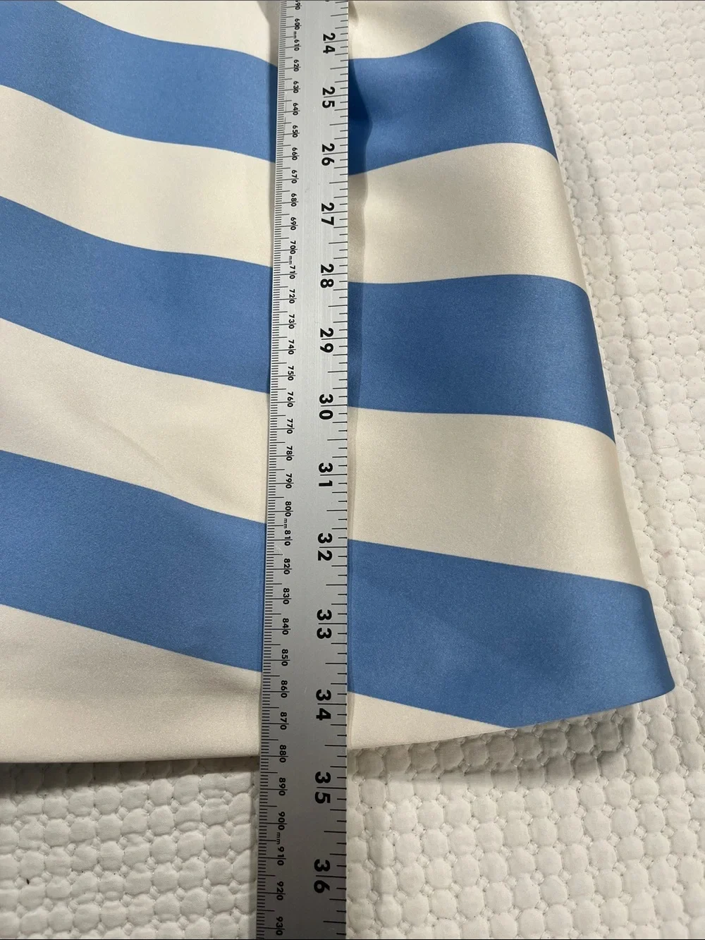 Topshop Blue and Cream Striped V‑Neck Party Dress